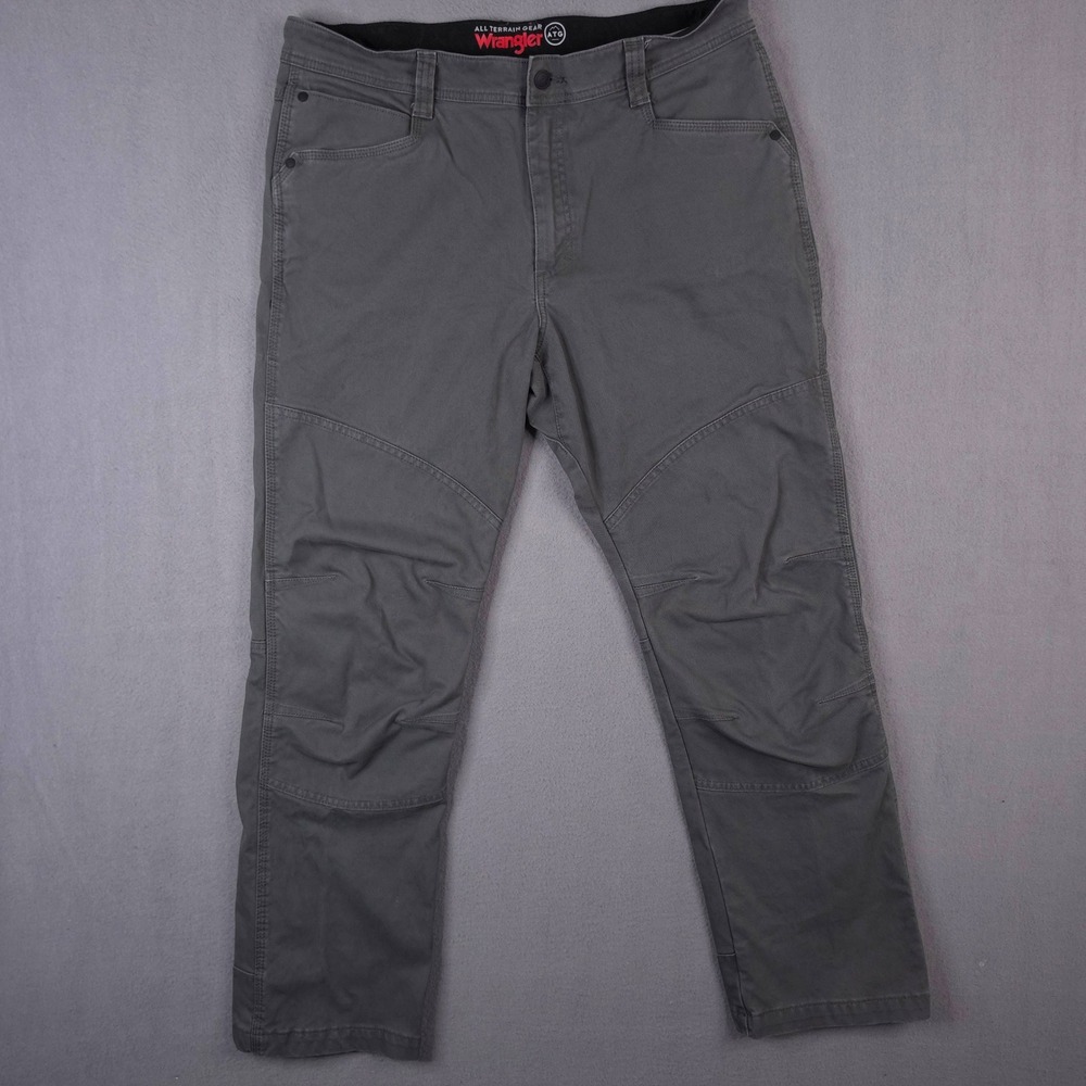 Wrangler ATG All Terrain Gear Mens Gray Synthetic Utility Hiking Pants 36x30
